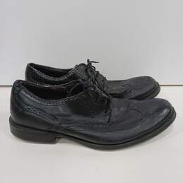 Mens 96-98724 Black Leather Lace Up Wing Tip Low Top Oxford Dress Shoes Size 12M alternative image