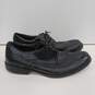 Mens 96-98724 Black Leather Lace Up Wing Tip Low Top Oxford Dress Shoes Size 12M image number 2