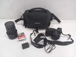 Sony 24.3 MP DIgital Camera with Two Lenses & Case Model a6000