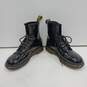 Dr. Marten Women's Black Leather Combat Boots Size 7 image number 2