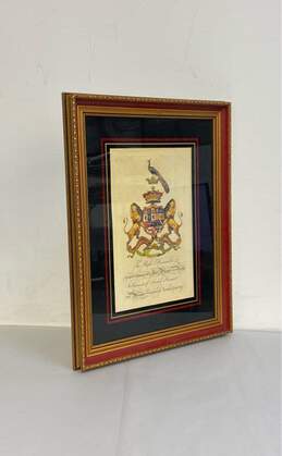 Bombay Company Royal Coat of Arms Simon Harcourt Framed Print Matted Framed alternative image