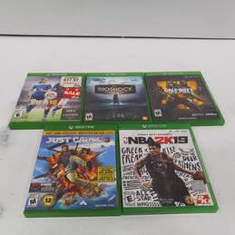 Lot of Assorted Xbox One Video Games Set of 5