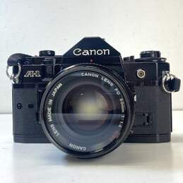 Canon A-1 35mm SLR Camera with Canon FD 50mm 1:1.4 Lens