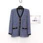 Women's St. John Collection Blue Knit Gold Button Up Size 4 image number 1