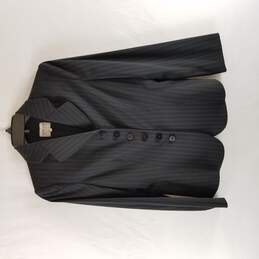 Armani Collezioni Women Black Pinstriped Blazer 4