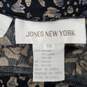 VTG Jones New York WM's 100%v Rayon Blue Pattern Skirt Size 14 image number 3
