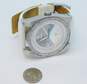 Diesel DZ-1257 Silver Tone & Leather Band Chunky Watch 99.1g image number 3