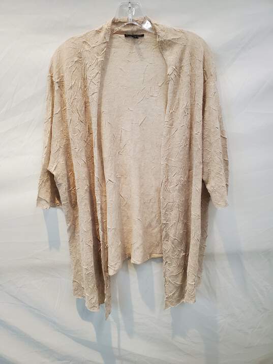 Eileen Fisher Lightweight Sleeved Cardigan Sweater Women's Size 1X image number 1