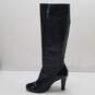 Reiss Black Leather Tall Knee High Boots Women's Size 38 EU/7.5 US image number 2
