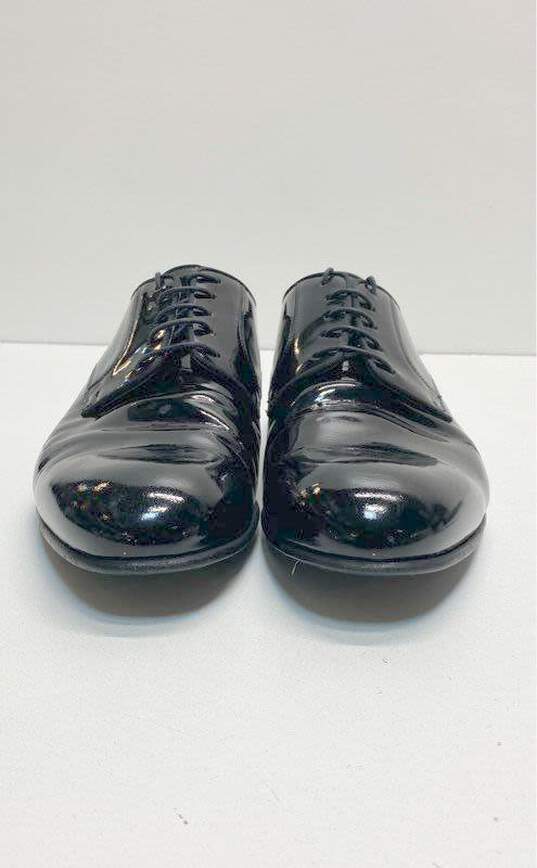Lanvin Patent Leather Derby Shoes Black 9 image number 3