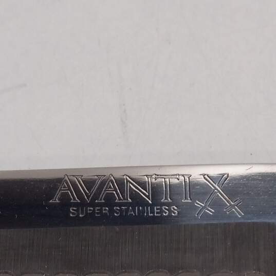 Vintage Avantix Solid Stainless Gourmet 8pc Steak Knife Set image number 3