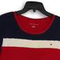 Tommy Hilfiger Womens Multicolor Round Neck Short Sleeve Pullover T-Shirt Size L image number 3