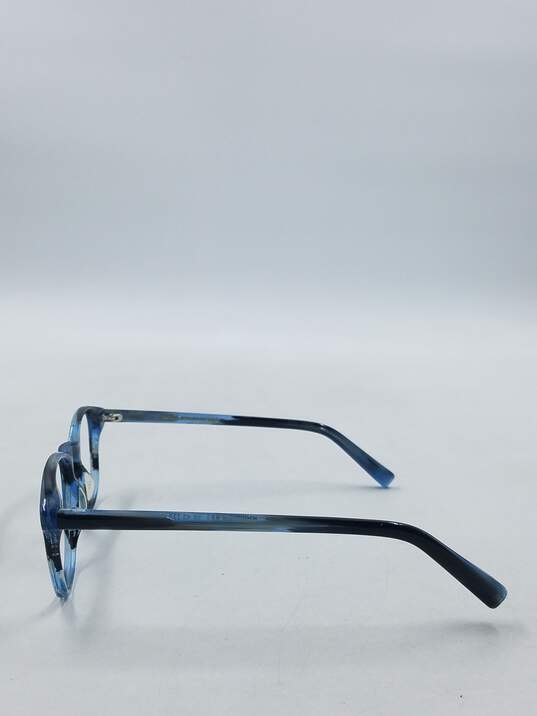 Warby Parker Marbled Blue Downing Eyeglasses image number 4