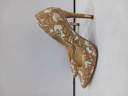 Jessica Simpson Women's Floral Cork Claudette Heels Size 7.5