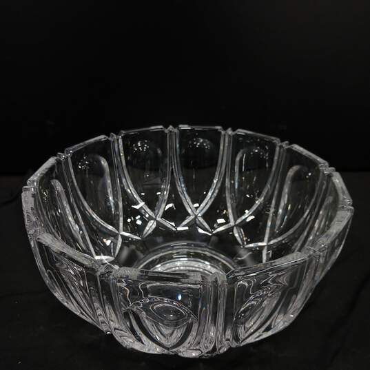 Clear Crystal Centerpiece Bowl image number 5