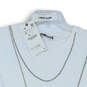 NWT Womens White Rhinestone Round Neck Short Sleeve Pullover T-Shirt Size S image number 4