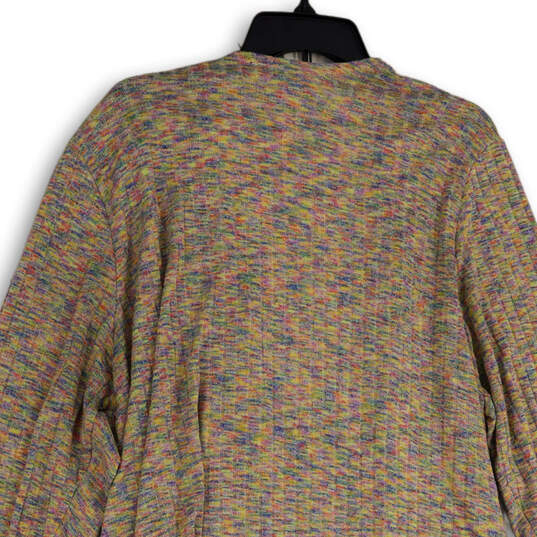 Womens Multicolor Long Sleeve Open Front Cardigan Sweater Size 22/24 image number 4