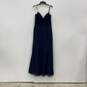 Bari Jay Womens Blue Sleeveless Sweetheart Neck Maxi Dress Size 14 image number 1