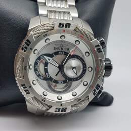 Invicta 25479 Over Size Stainless Steel 100M WR Silver Tone Men Watch 285g