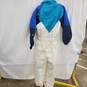Nils Vintage Women's White & Blue Nylon Insulated Snow Suit Size 12 image number 3