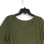 NWT Womens Green PureJill Round Neck 3/4 Sleeve Tunic Blouse Top Size M image number 4
