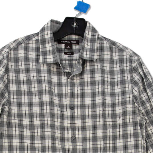 Michael Kors Slim Fit Button Up Shirt Boy's Size M image number 3