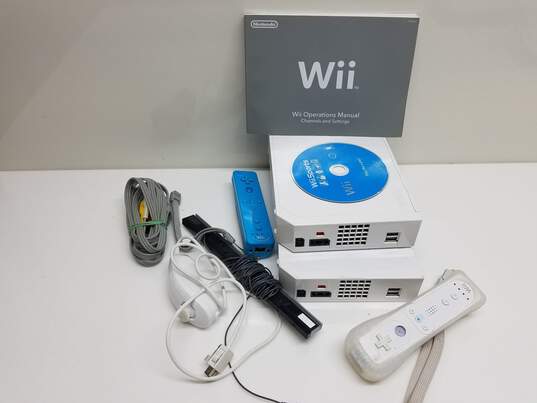 Lot of Two Nintendo Wii Home Console W/Accessories (Untested) image number 3