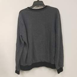 Mens Gray Cotton Long Sleeve Crew Neck Pullover Sweatshirt Size X-Large alternative image
