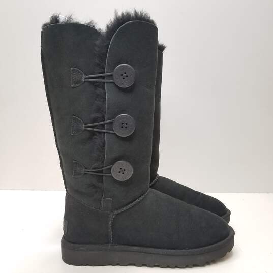 UGG Bailey Button Triplet II Women's Boots Black Size 7 image number 3