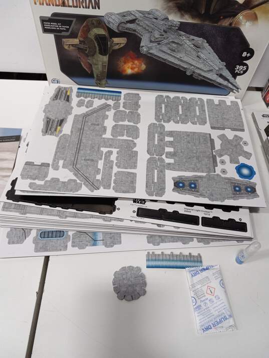 Star Wars 4D Model Kit of the Millennium Falcon & X-Wing Starfighter w/Box image number 2