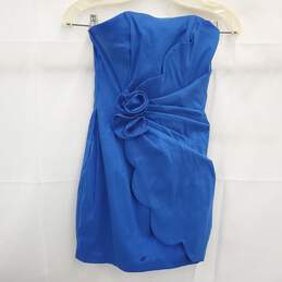Cache Royal Blue Cocktail Mini Dress Women's Size 0