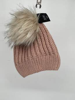 Ba-Bo Womens Pink Braided Knitted Pom-Pom Winter Beanies Hats T-0528020-I
