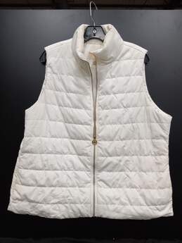 Michael Kors Women's White Puffer Vest Size 1X