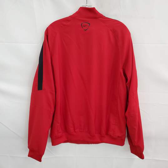 Nike Dri-Fit Manchester United Full Zip Soccer Training Jacket Size M image number 2