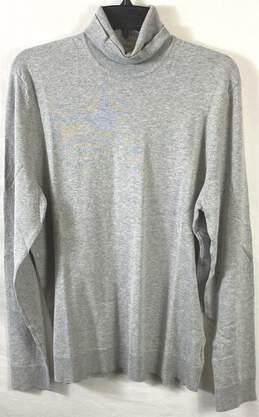 Alfani Women Gray Turtleneck Sweatshirt M