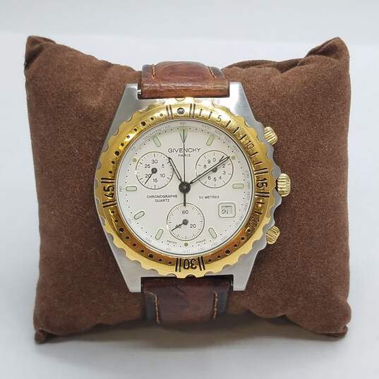 Givenchy Tachymetre Chrono 5ATM WR Stainless Steel Unisex Watch image number 1