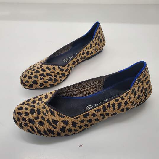 Rothy's Women's Animal Print Knit Round Toe Flats Size 8.5 image number 2