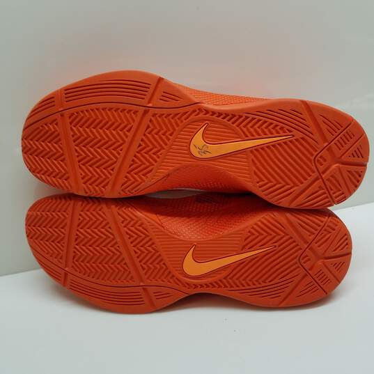Men's Nike Zoom Hyperfuse Low Top Team Orange Basketball Shoe Size 15 image number 6