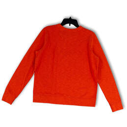 NWT Mens Orange Garphic Print Long Sleeve Pullover Sweatshirt Size Medium alternative image