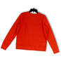 NWT Mens Orange Garphic Print Long Sleeve Pullover Sweatshirt Size Medium image number 2
