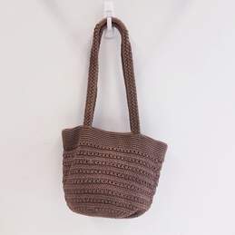 The Sak Woven Crochet Shoulder Bag Beige alternative image
