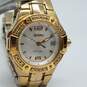 Seiko MOP Dial Crystal Bezel Gold tone Stainless steel 26mm Case Quartz Watch image number 1