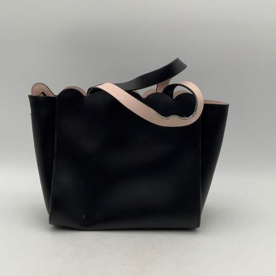 Kate Spade Womens Black Magnolia Street Mina Leather Double Handle Tote Bag image number 2