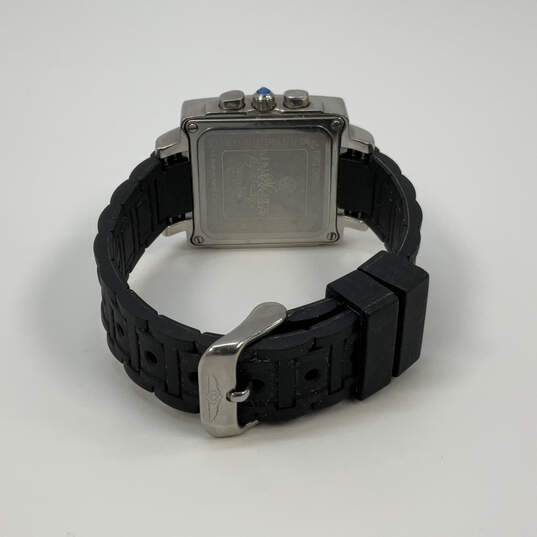 Designer Invicta Silver-Tone Square Shape Chronograph Dial Wristwatch image number 3
