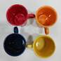 Bundle of 4 Assorted Fiesta Multicolor Ceramic Coffee Mugs image number 3