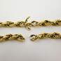 14K Yellow Gold Rope Chain Necklace for Repair 10.3g image number 4
