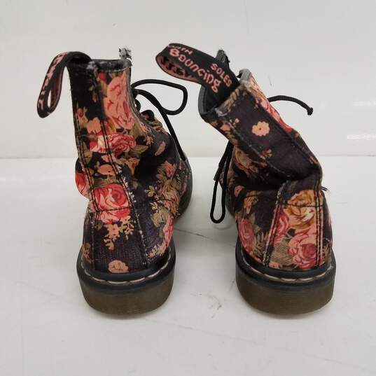 Dr. Martens Floral Canvas Boots Size 8 image number 6