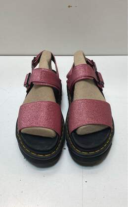 Dr. Martens Voss Glitter Leather Platform Sandals Pink 9 alternative image