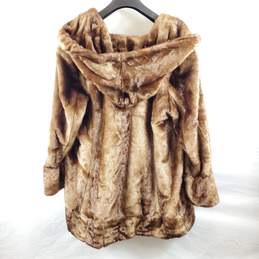 Jones New York Women Brown Faux Fur Coat L alternative image