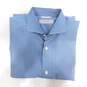 Ermenegildo Zegna Long Sleeve Men's Dress Shirt Blue Size M with COA image number 5